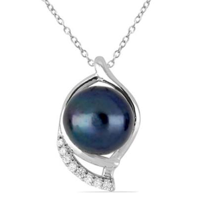 BUY NATURAL BLACK FRESHWATER PEARLGEMSTONE EYE PENDANT
